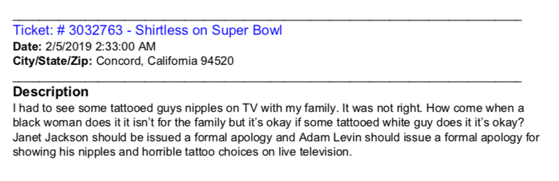Illustration for article titled America Vs. Adam Levine's Nipples: All The FCC Viewer Complaints About The Super Bowl Halftime Show